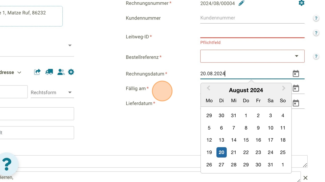 Erstellung einer XRechnung/ZUGFeRD oder PDF Rechnung 8 - faktoora - faktoora -
