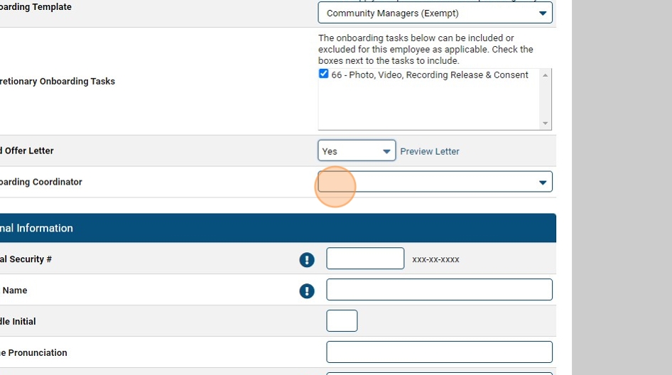 Submitting a New Hire (or ReHire) EAN in Exponent Thrive Communities