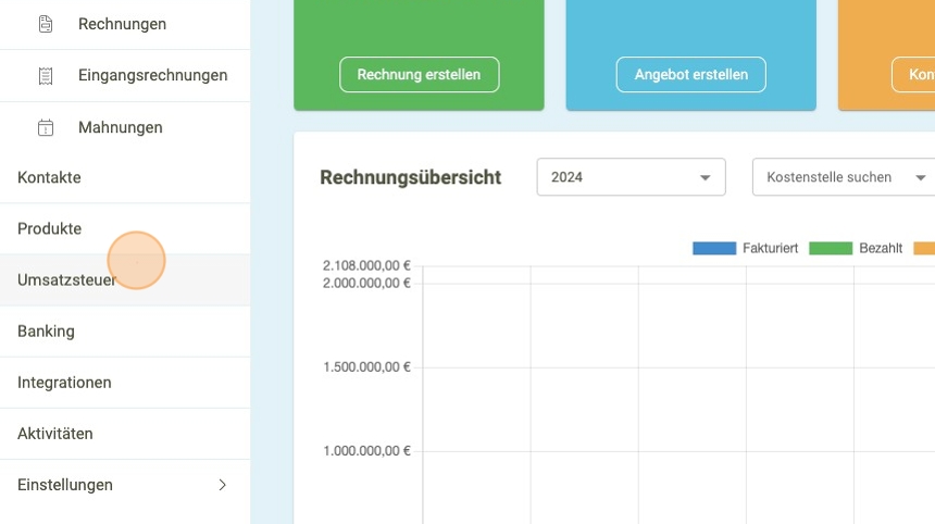 Umsatzsteuer erstellen 1 - faktoora - faktoora -