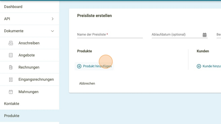 Preisliste erstellen 4 - faktoora - faktoora -
