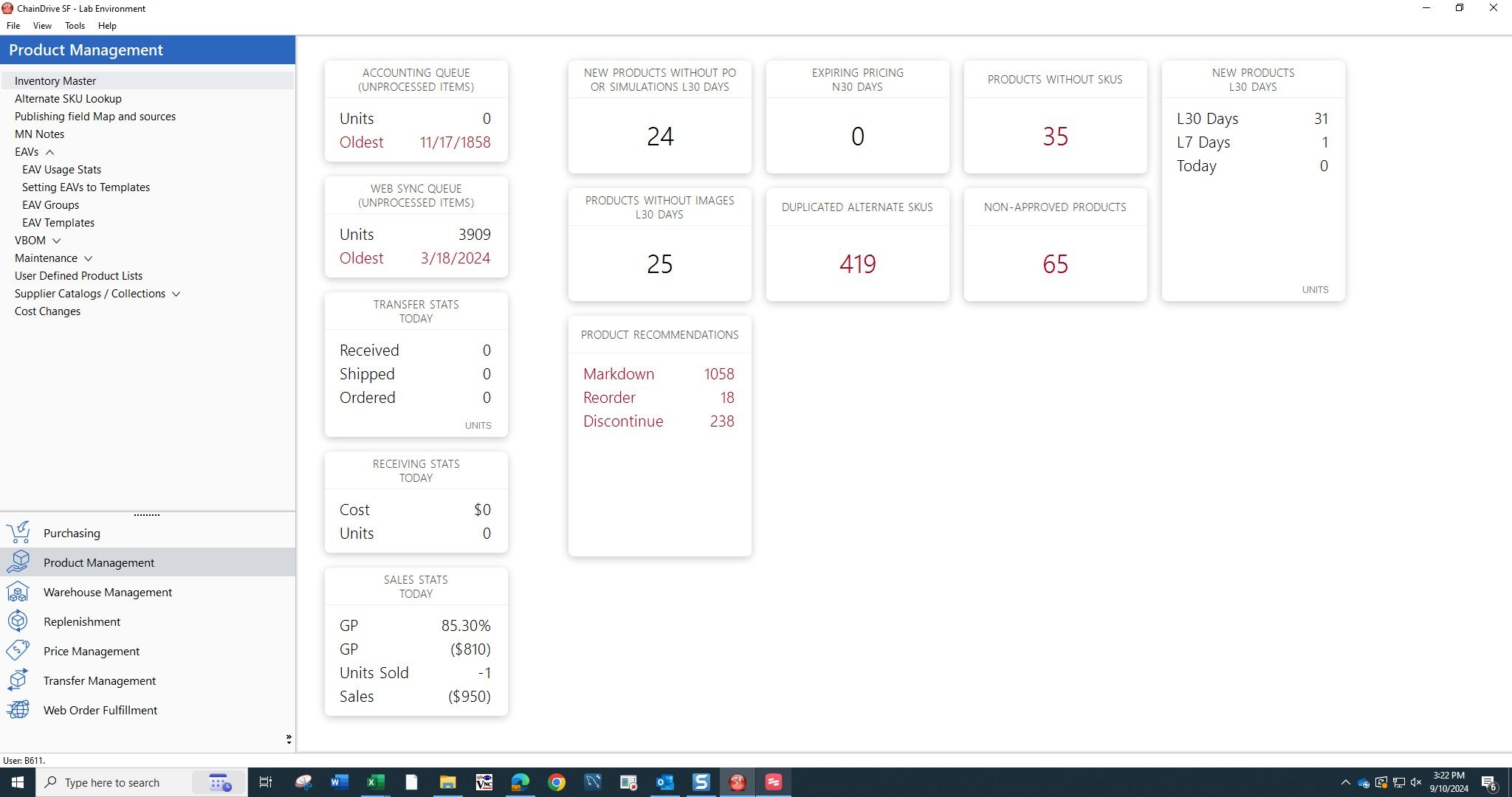Select Inventory Master