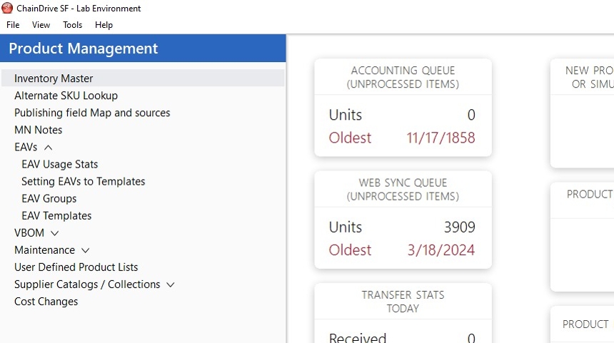 Select Inventory Master