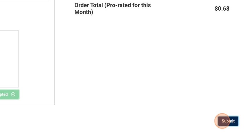 submit button in the voxtelesys portal