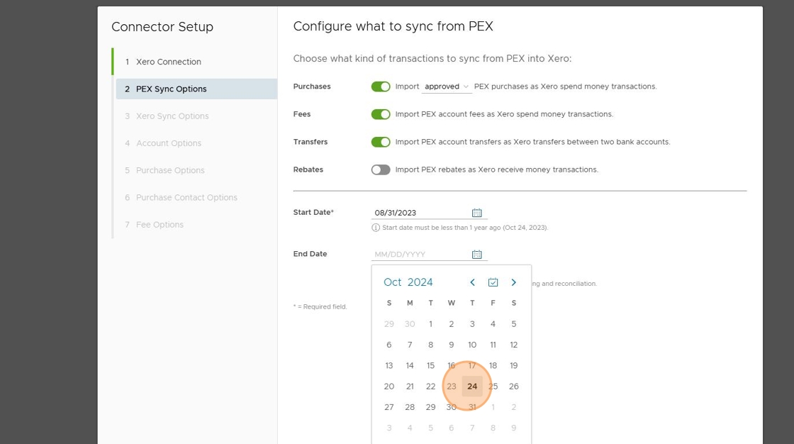 Set Sync Date