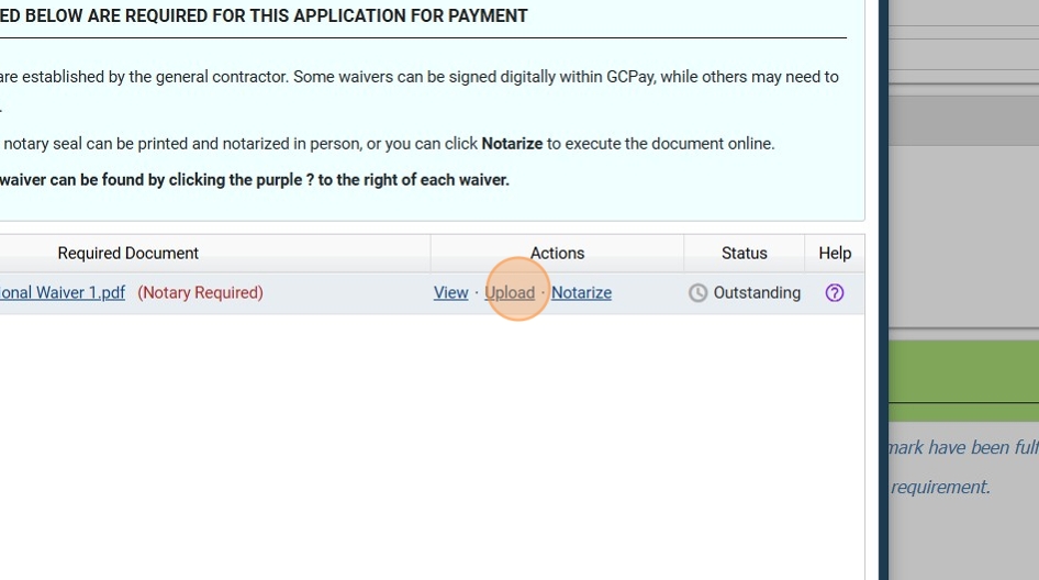 Upload document