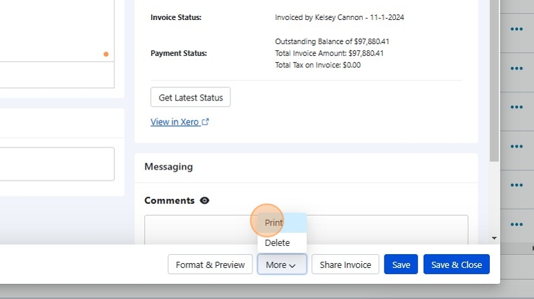 Click Print to save as PDF