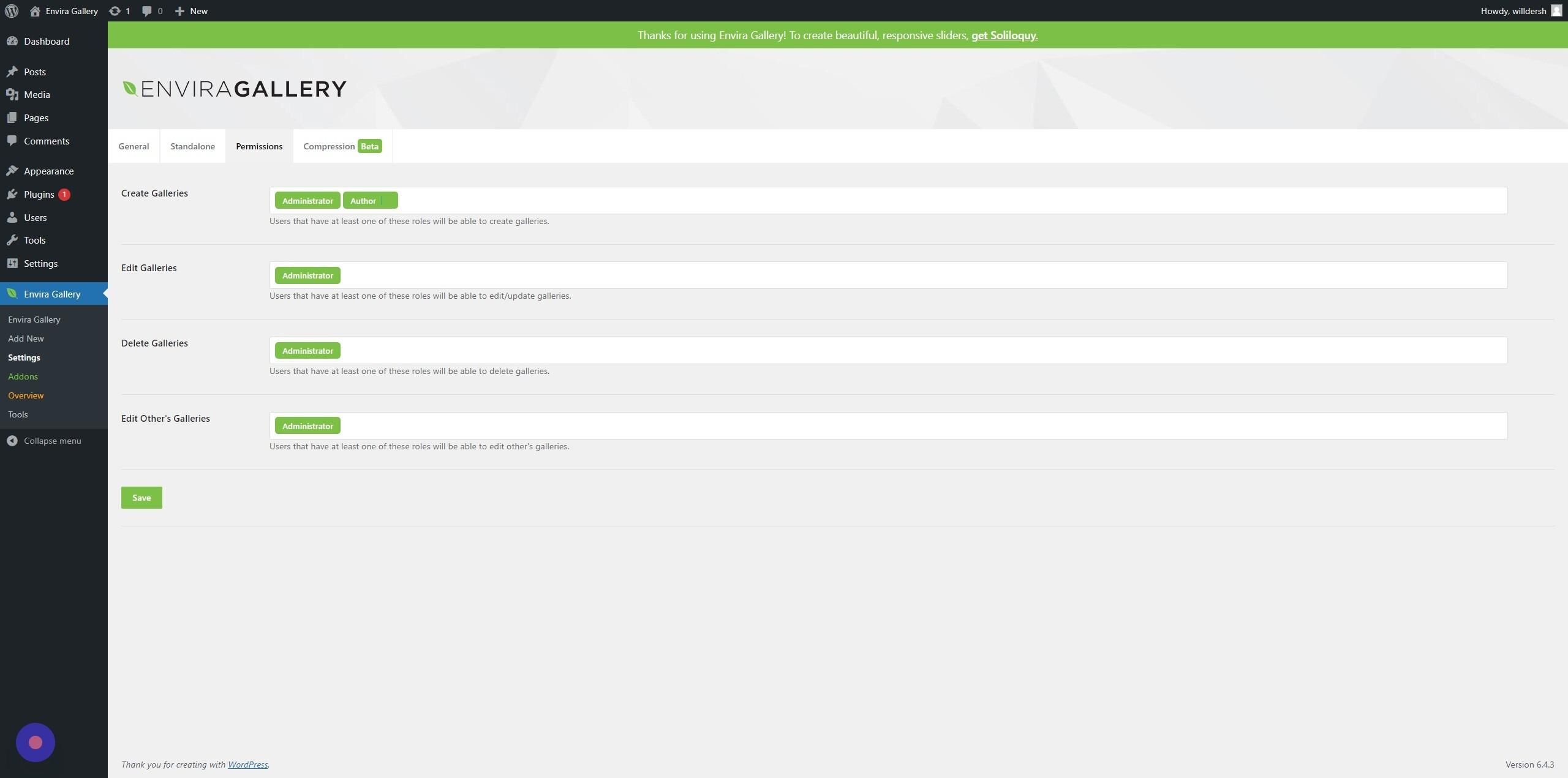 permission settings