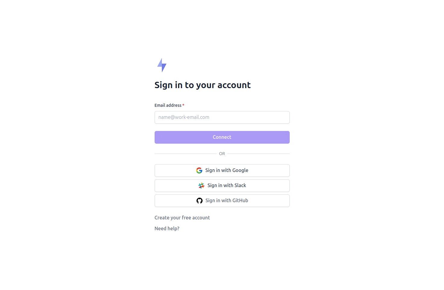 Formspark homepage showing signup options