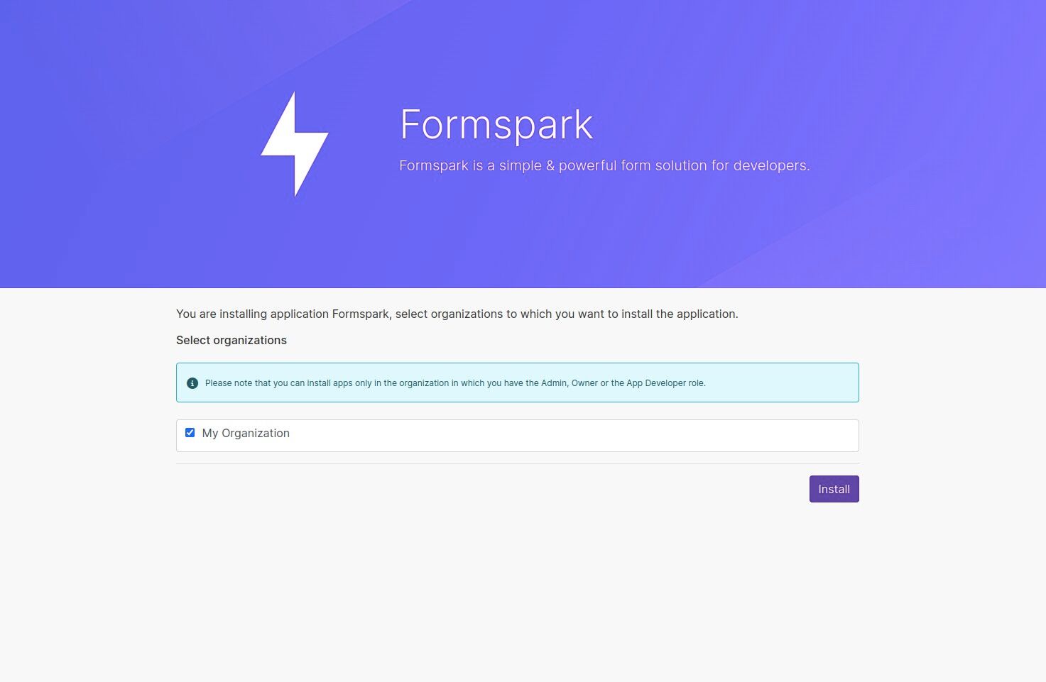 Installing the integration