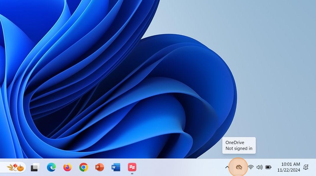 OneDrive PC - not signed in