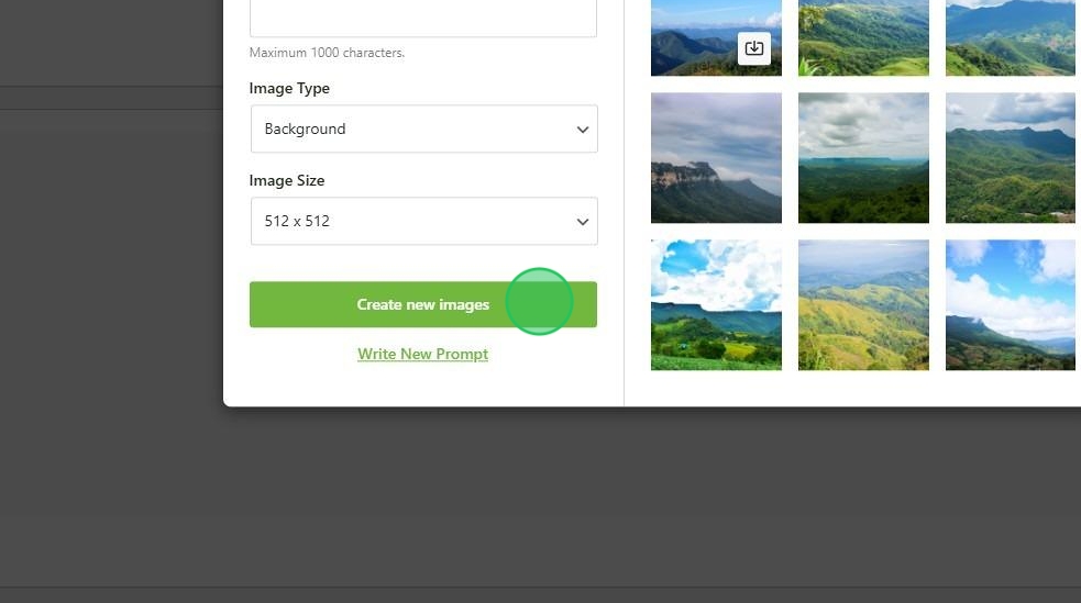 Created images