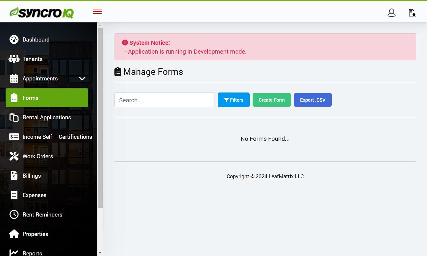 Filters Button