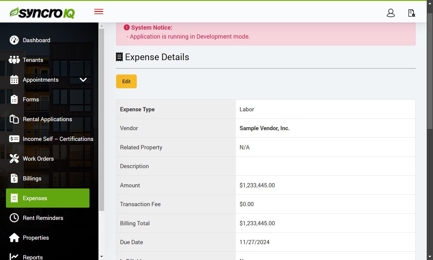 Expense Details Verification
