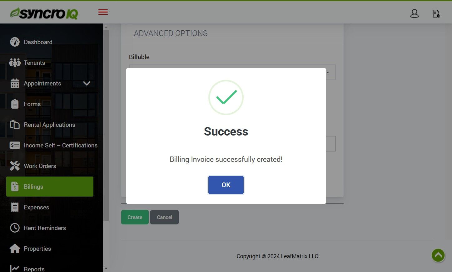 Confirm Billing