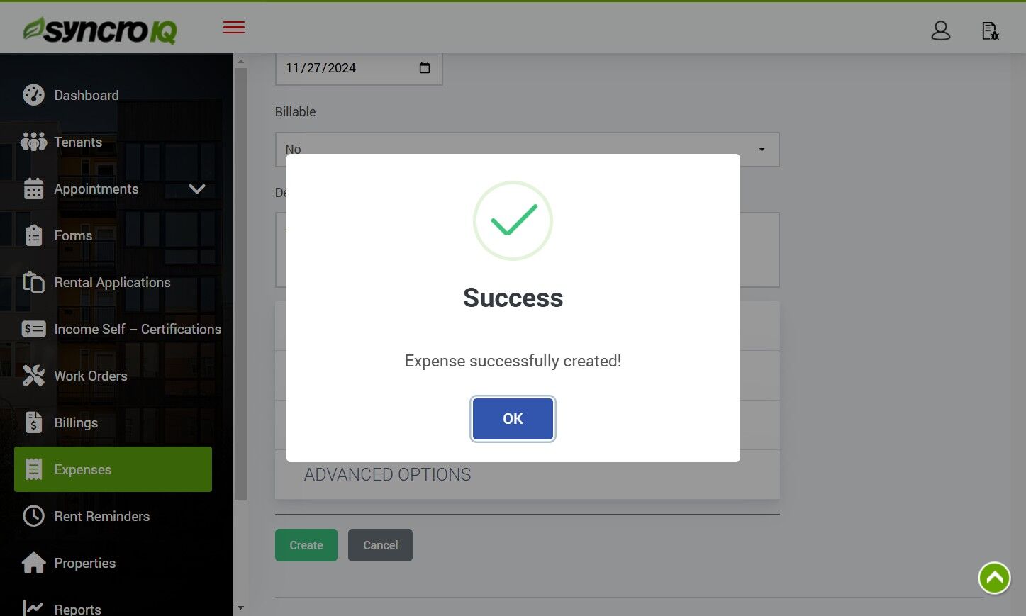 OK Button