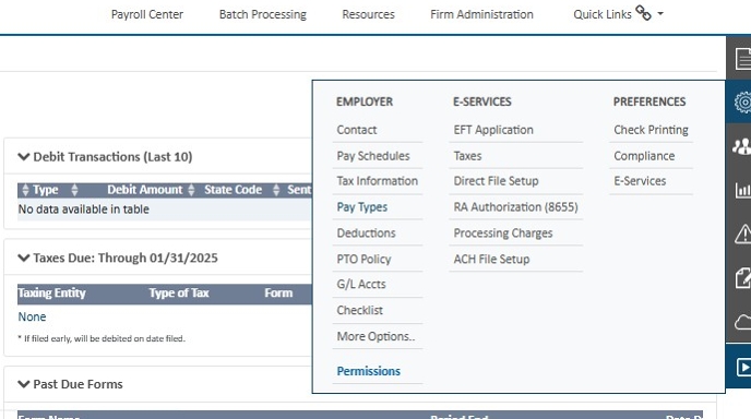 Employer Setup