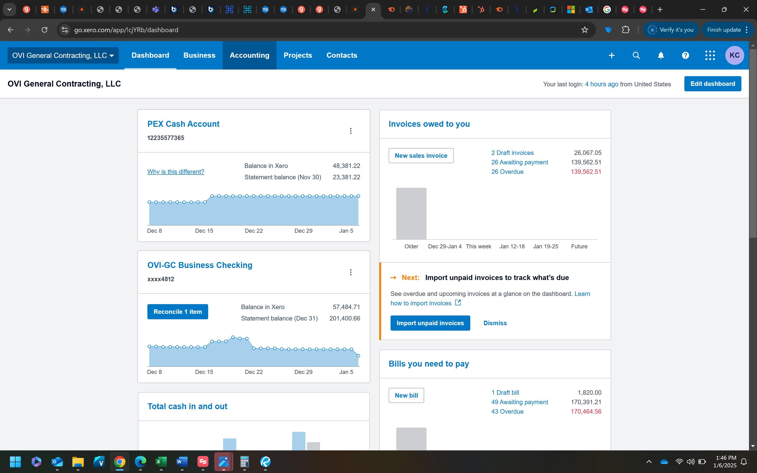 Add Project to Xero