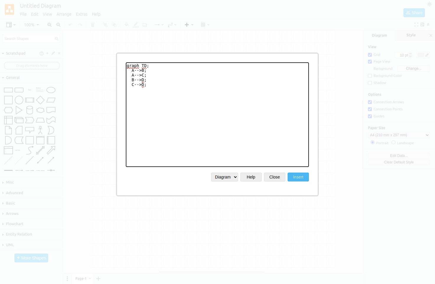 Pasting Mermaid code