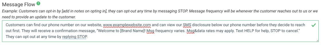 message flow