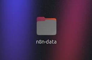 Creating an n8n-data folder in your file explorer