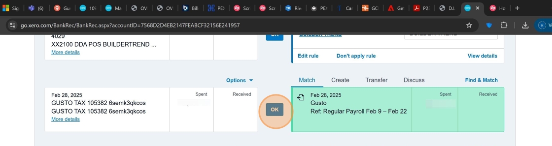 Verify totals and click OK