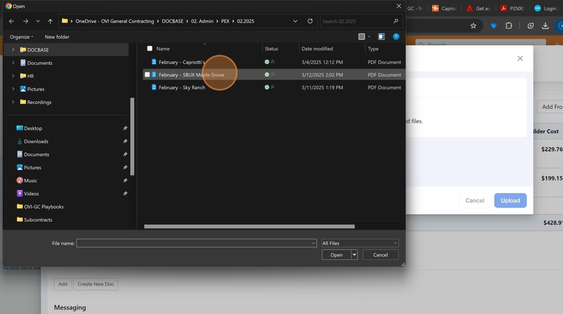 Screenshot showing file selection dialog