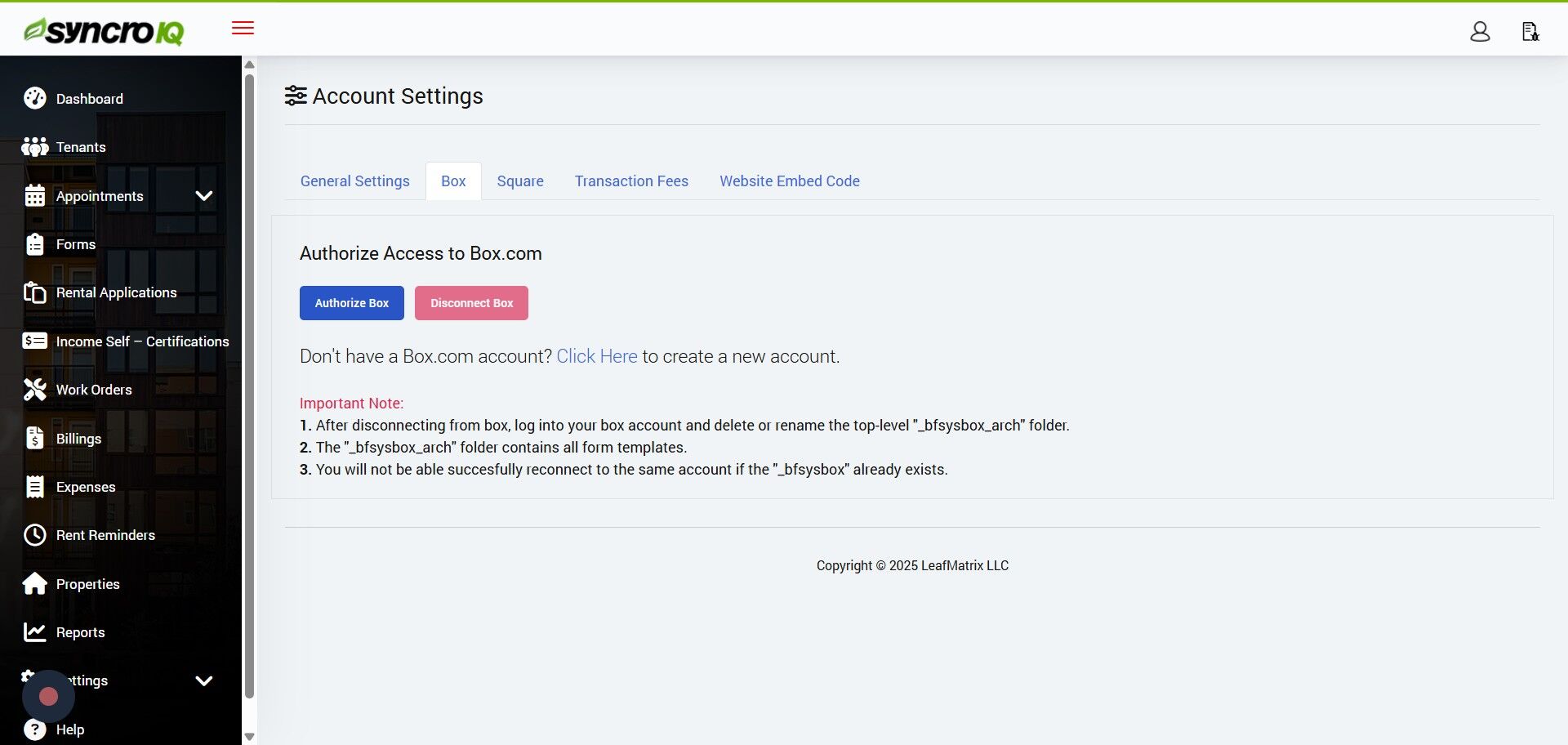 Click Authorize Box button