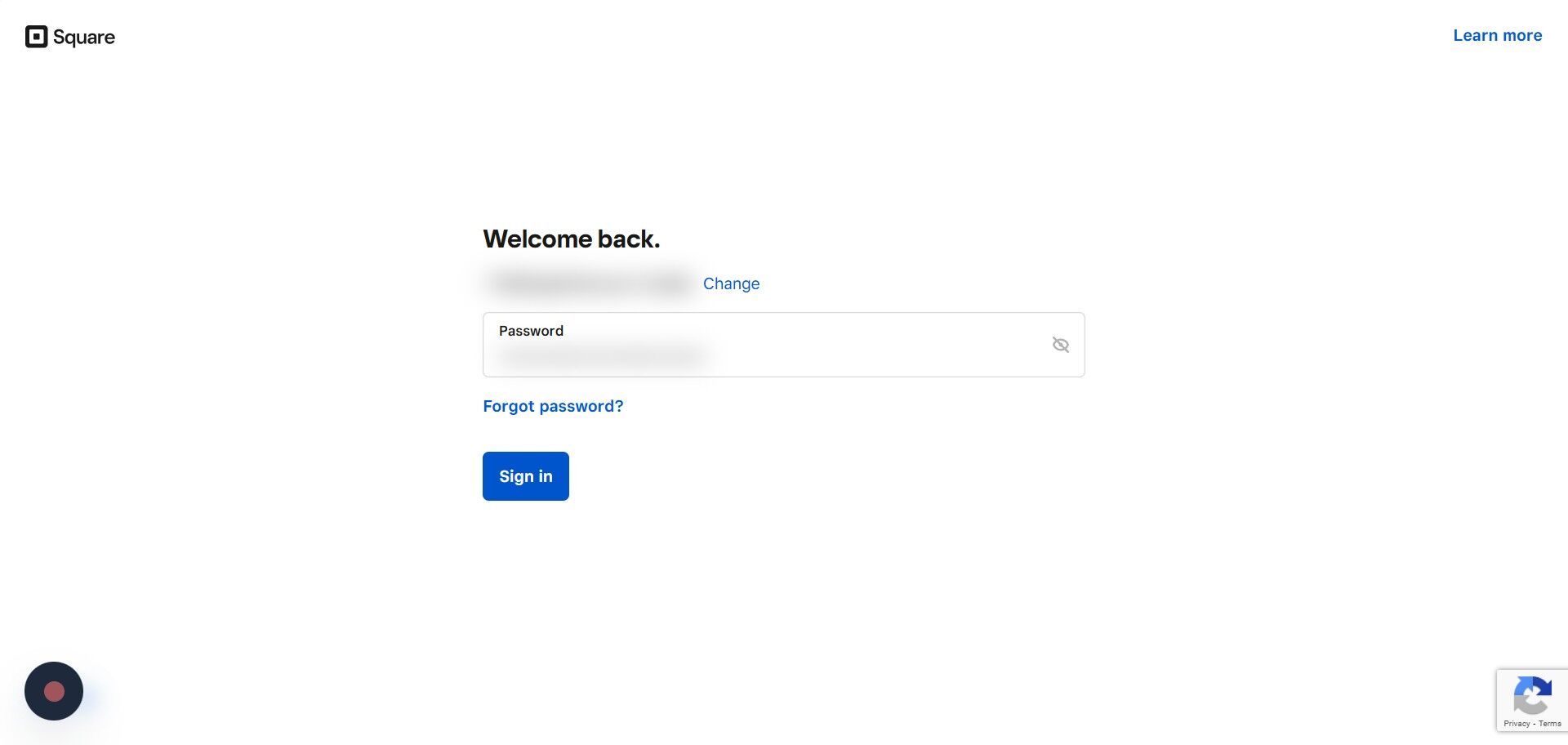 Enter password to sign in