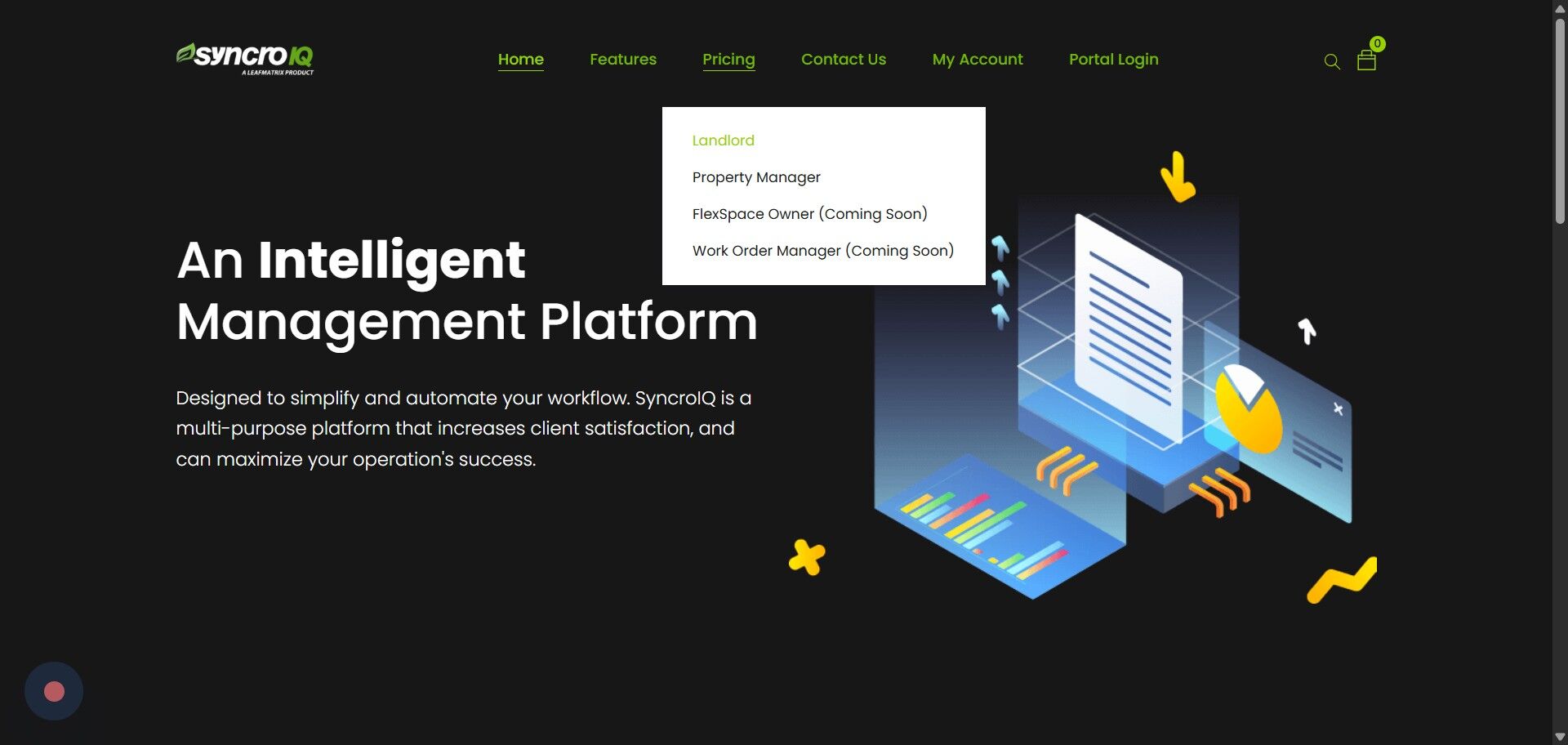 SyncroIQ homepage