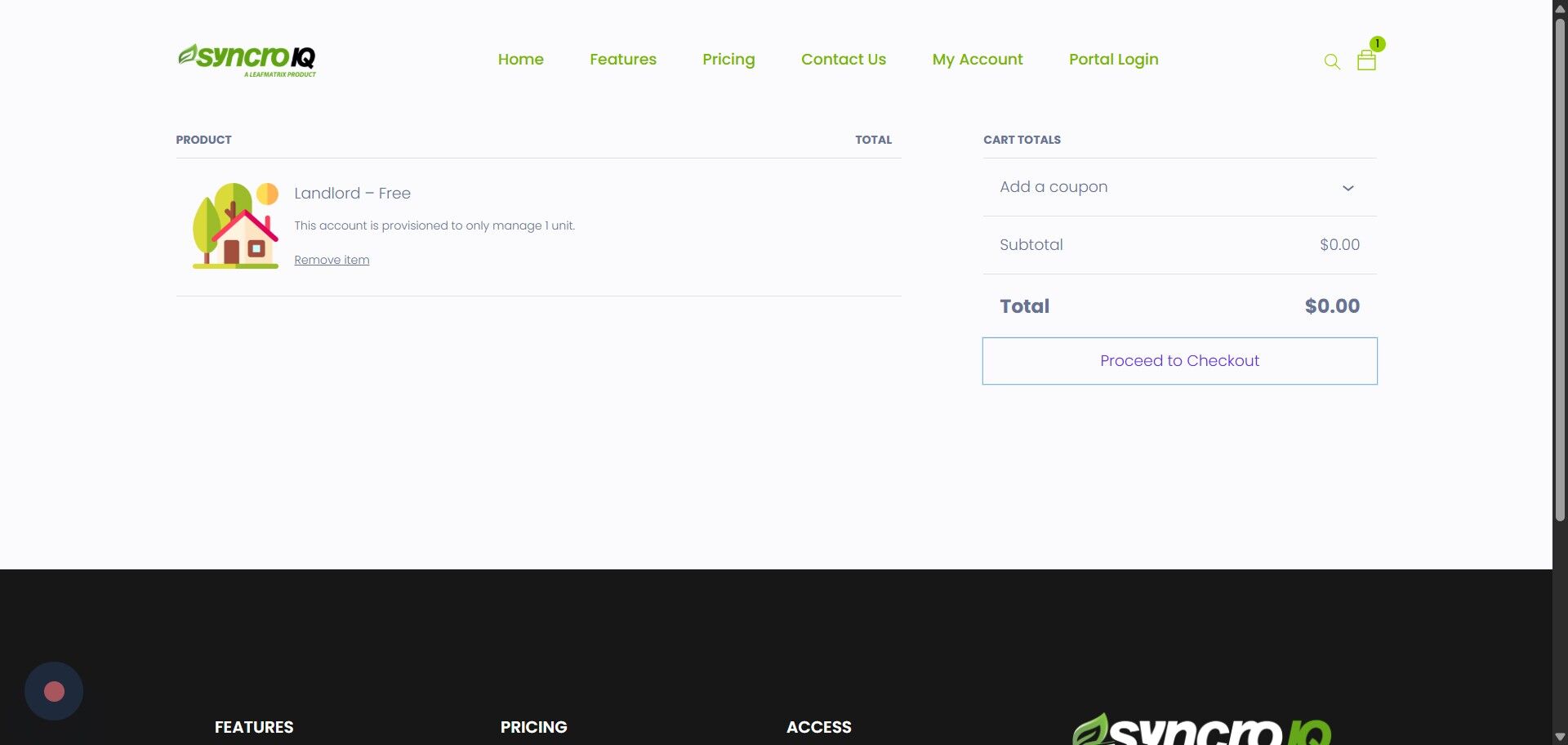 Proceed to Checkout