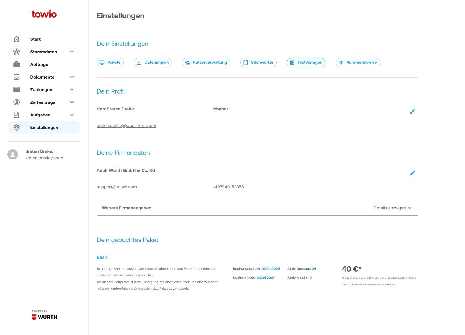 Abgesetztes Vollbreite Bild