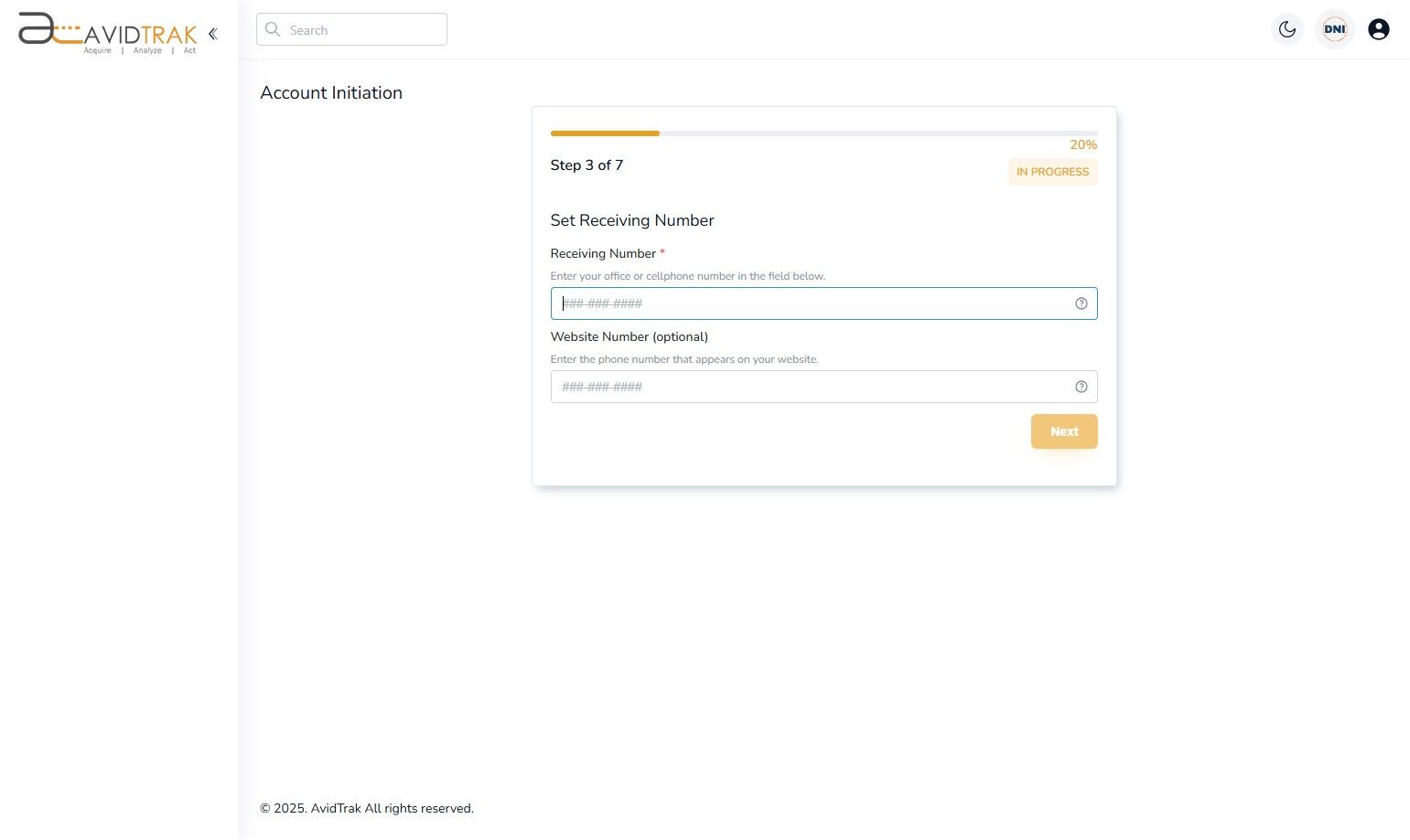 AvidTrak Free Trial Account