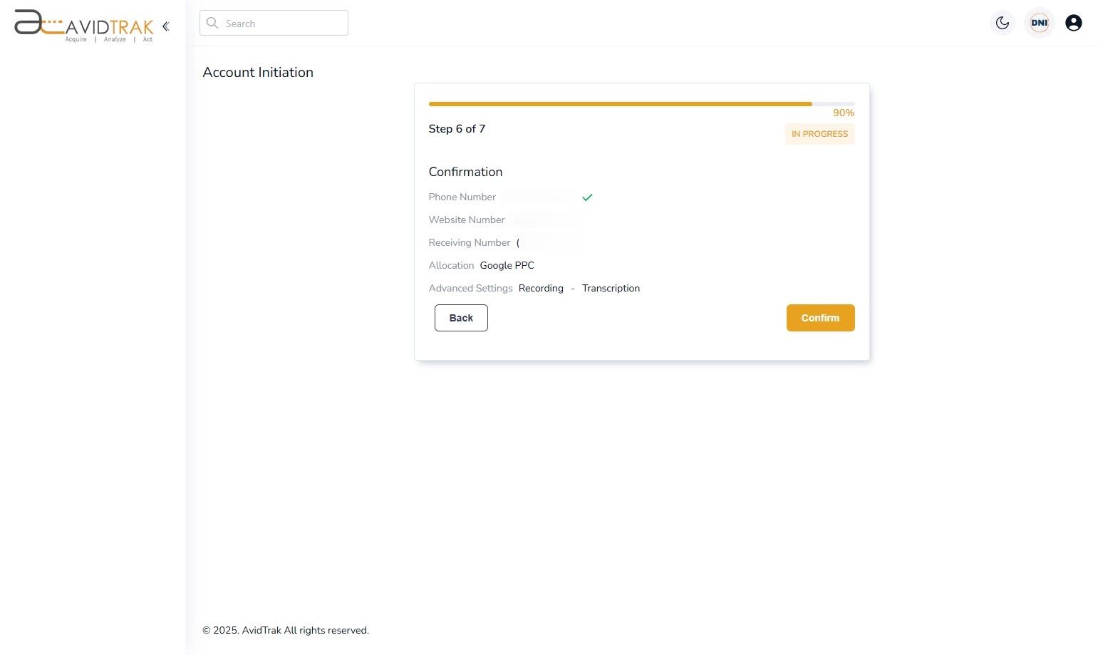 AvidTrak Free Trial Account