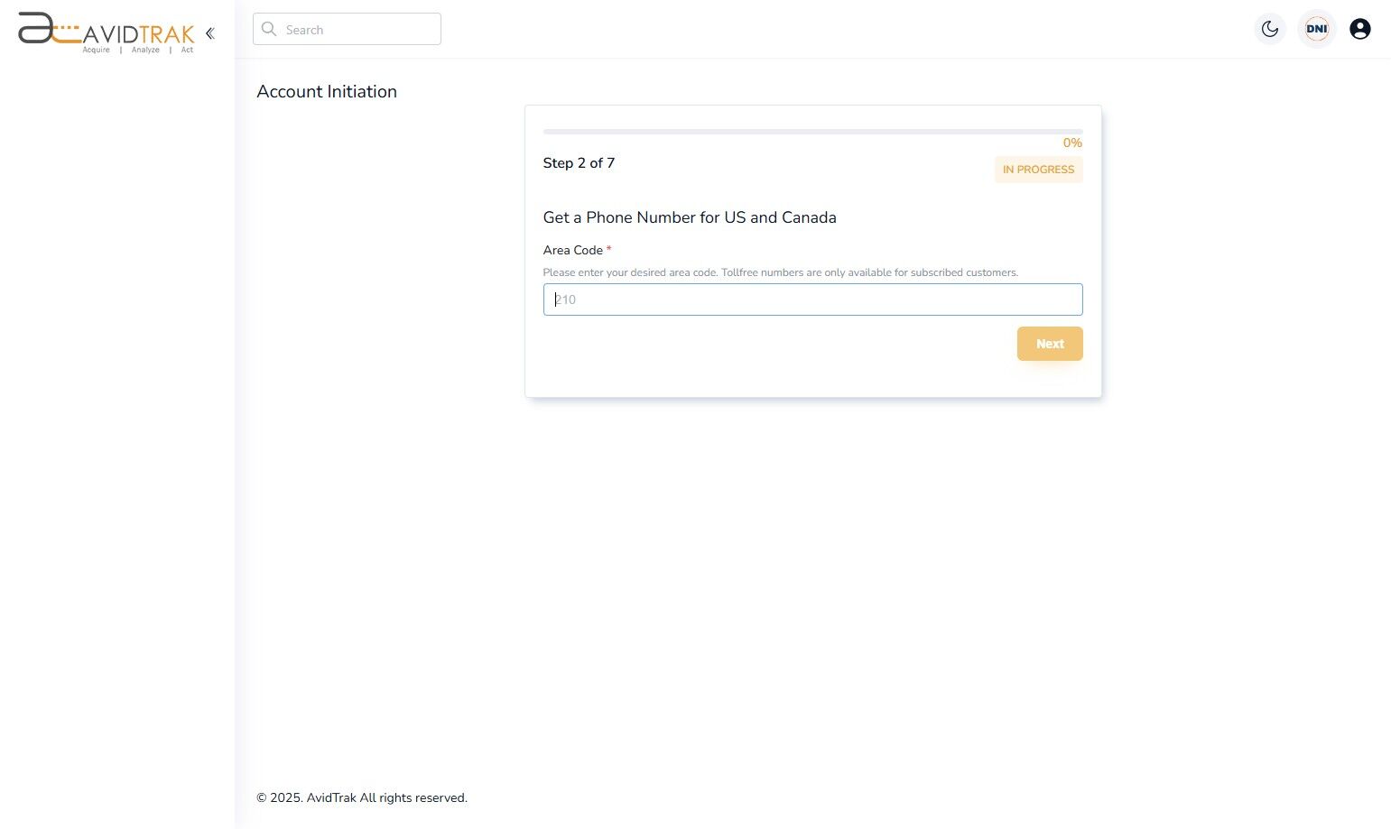 AvidTrak Free Trial Account