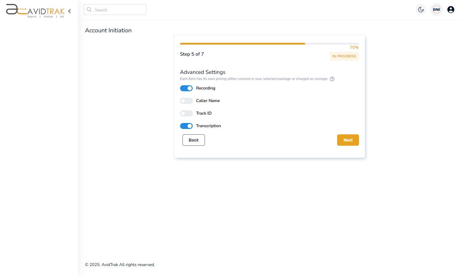AvidTrak Free Trial Account