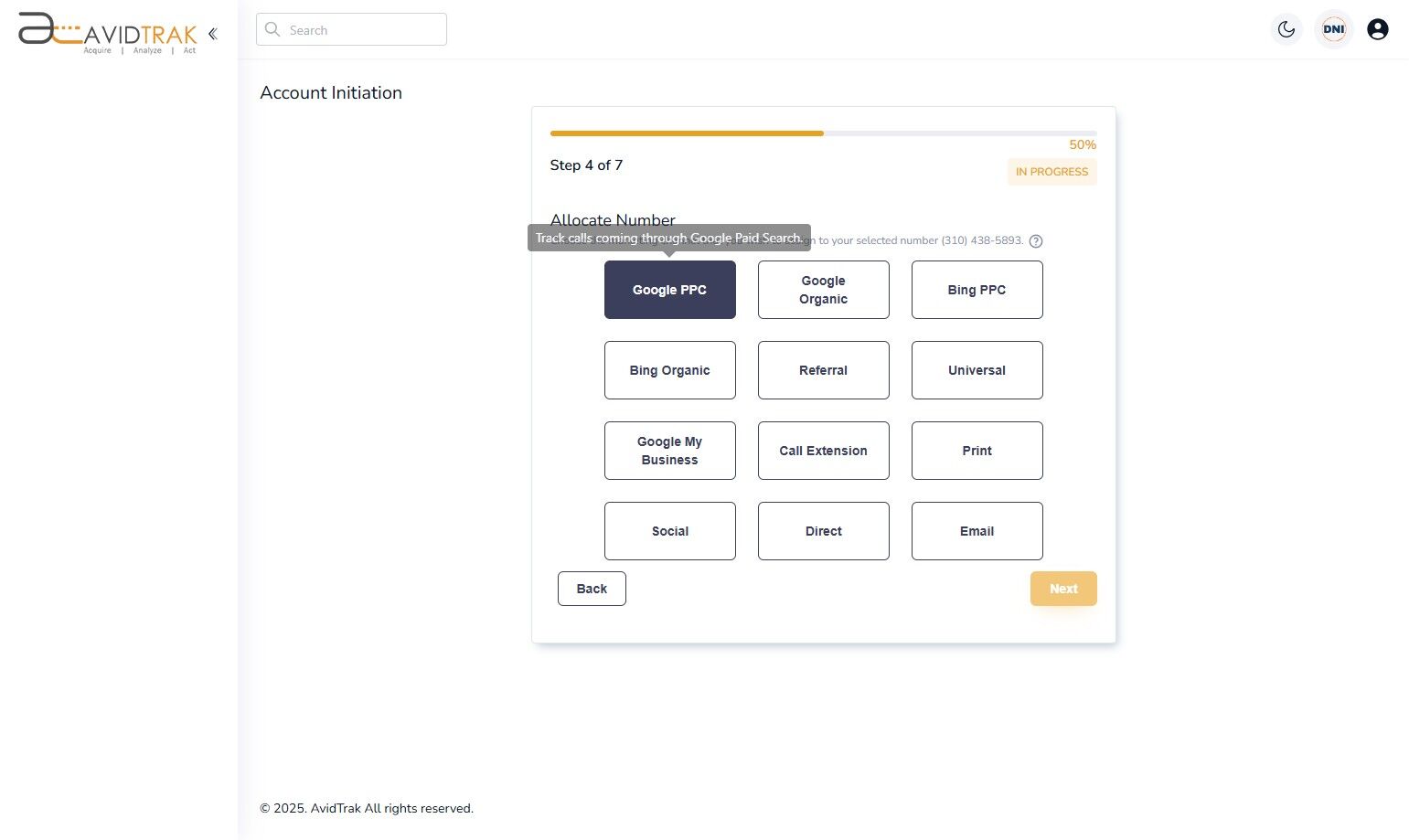 AvidTrak Free Trial Account