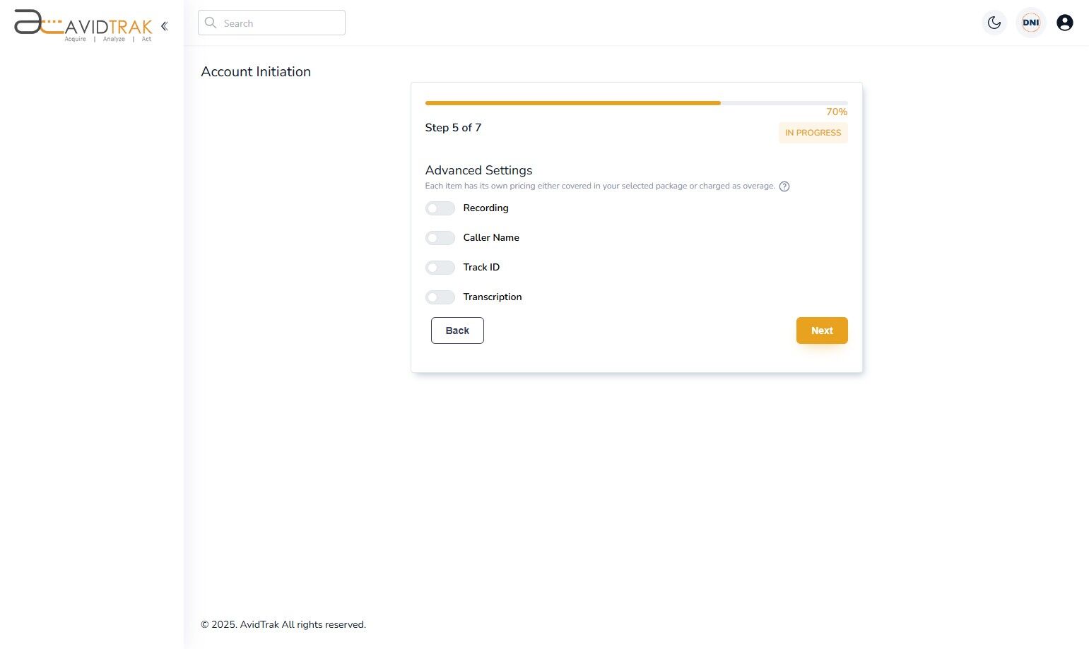 AvidTrak Free Trial Account