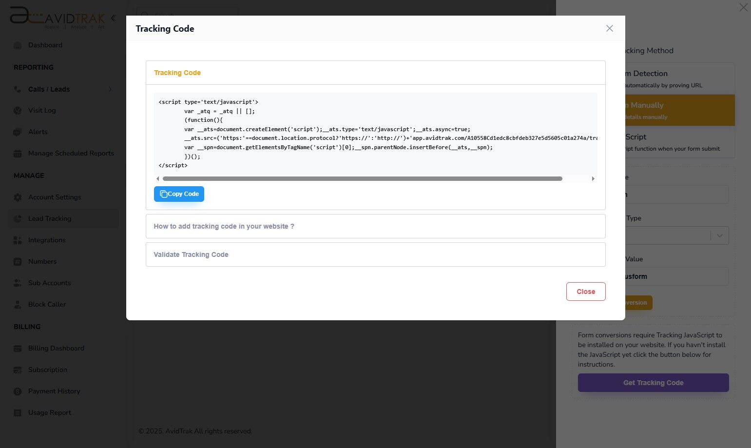 Form Tracking Manual