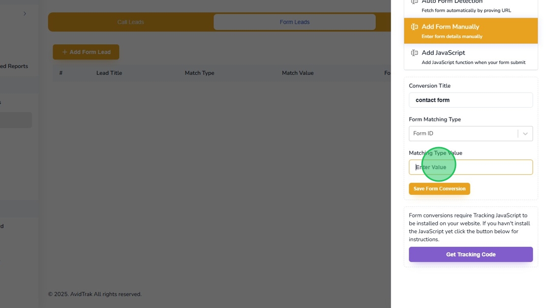 Form Tracking Manual