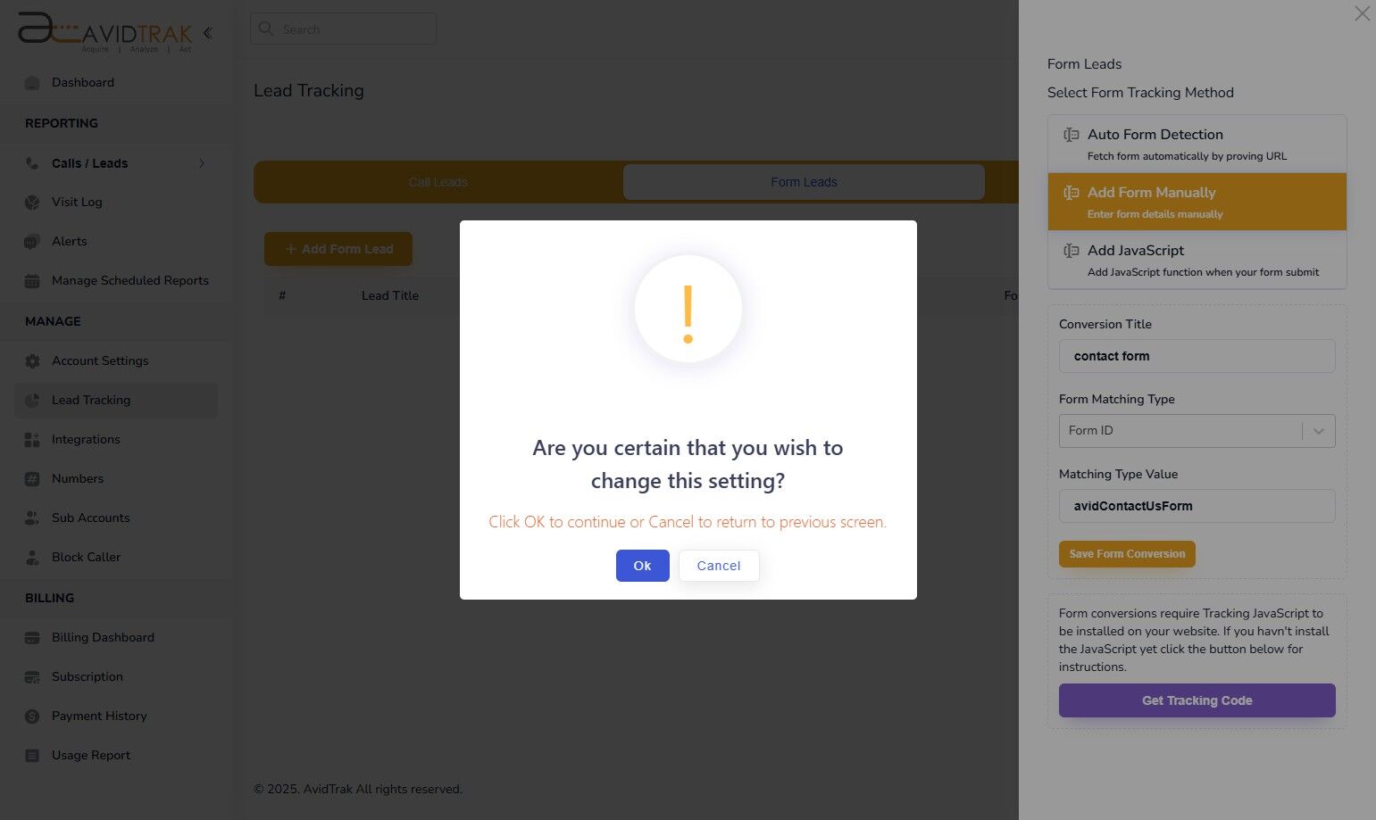 Form Tracking Manual
