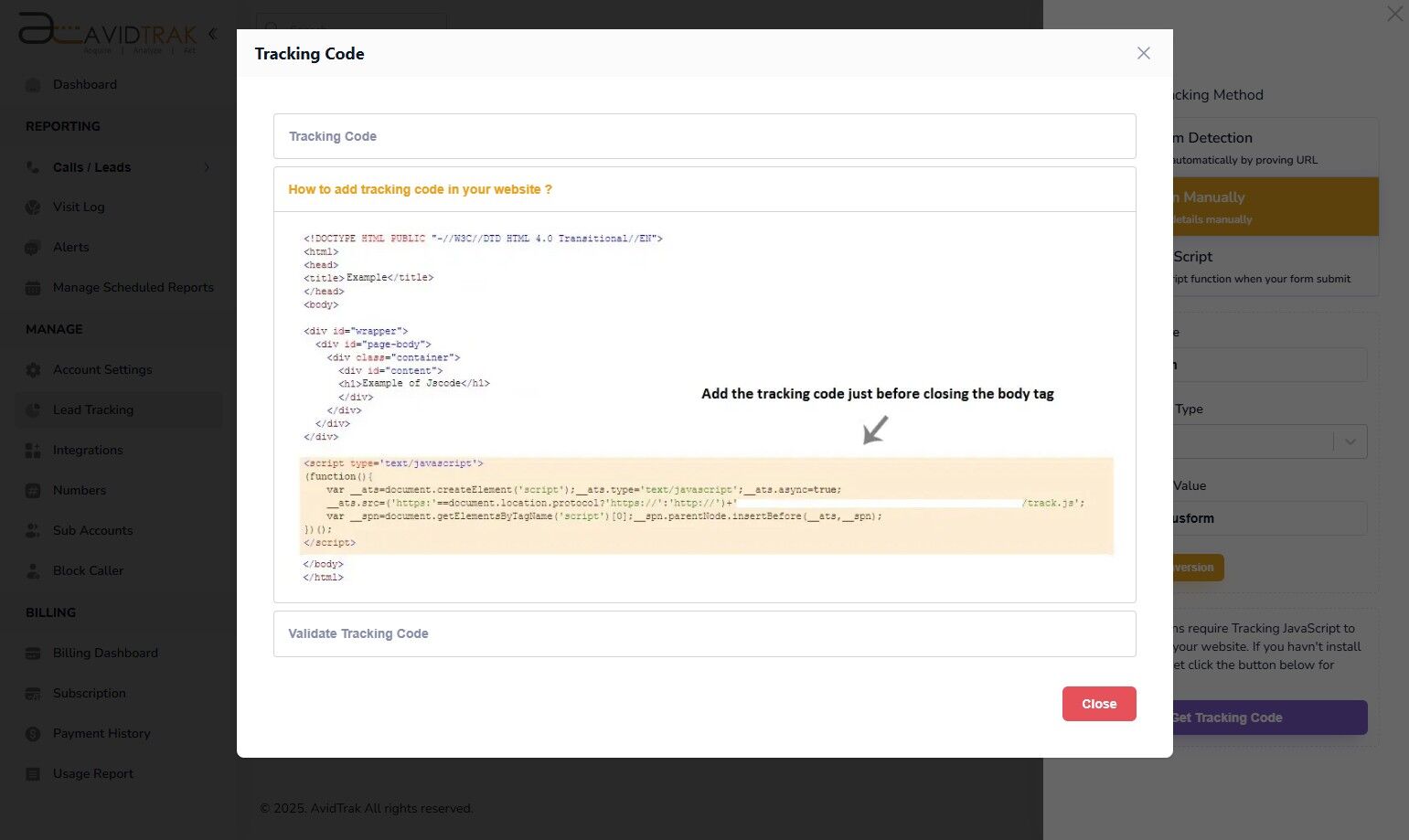 Form Tracking Manual