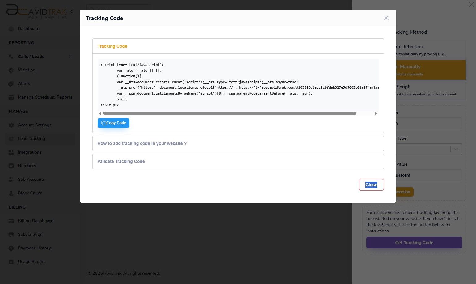 Form Tracking Manual