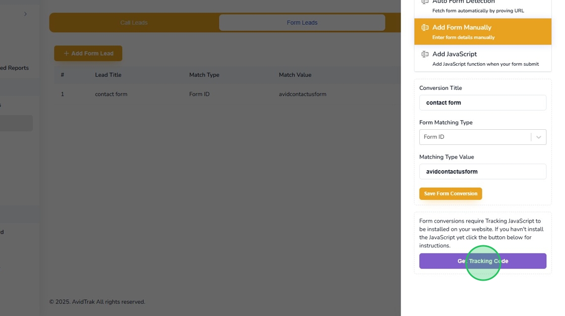Form Tracking Manual