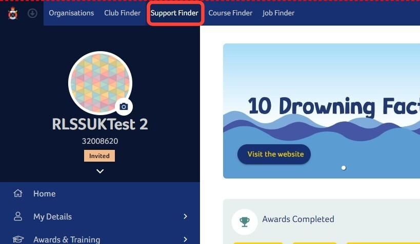 How to Search using Support Finder