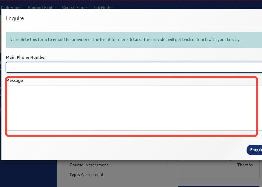 How to Enquire About and Book a Course