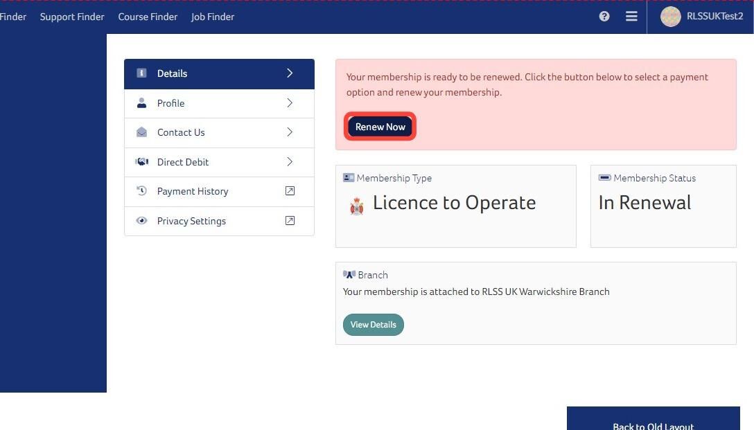 How to Renew your RLSS UK Membership