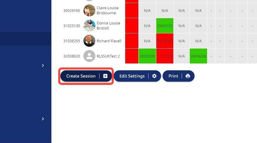 How to Create a Session