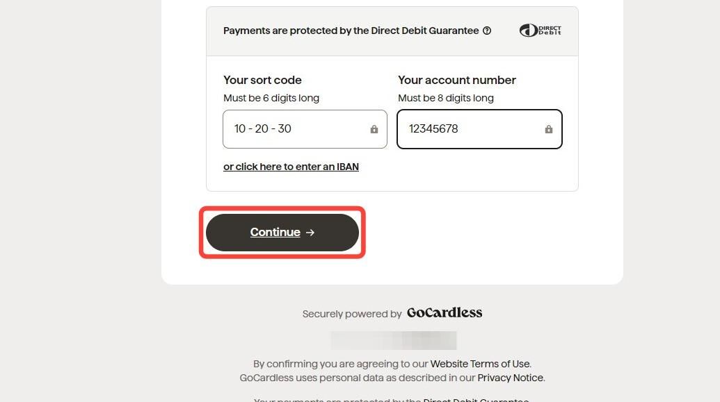 How to Setup a Direct Debit for Membership