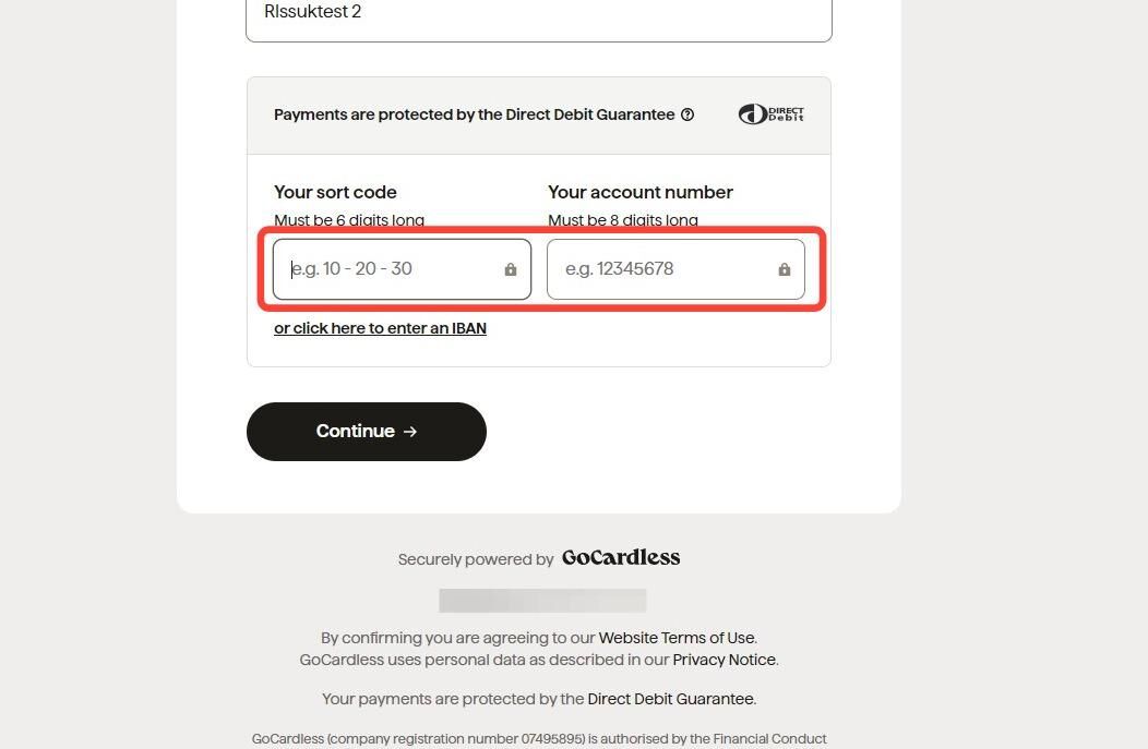 How to Setup a Direct Debit for Membership