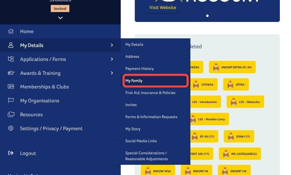 Creating an RLSS UK Account for Children